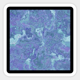 Purple Marble Stone Turquoise Sticker